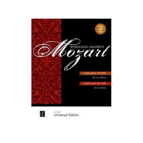 Mozart - Così Fan Tutte per Due Flauti