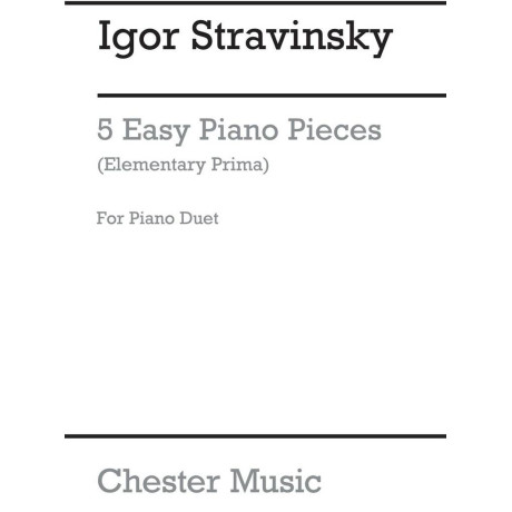 Stravinsky - 5 Pezzi Facili per Pianoforte a 4 Mani