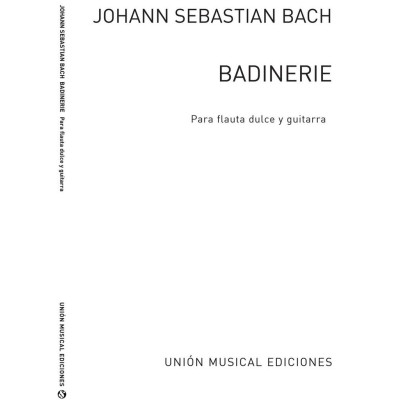 Bach - Badinerie dalla Suite n.2 in Si Minore BWV 1067 per Flauto Dolce e Chitarra